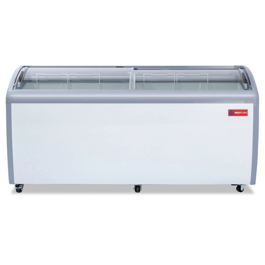 WESTLAKE 20 Cu.Ft Commercial Ice Cream Display Freezer Glass Top ETL 71"W
