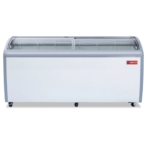 WESTLAKE 20 Cu.Ft Commercial Ice Cream Display Freezer Glass Top ETL 71"W