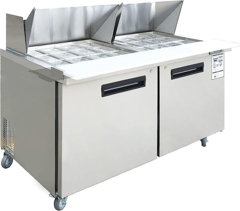 Aceland ASR-60BM Stainless Steel 60" Mega Top Prep Cooler