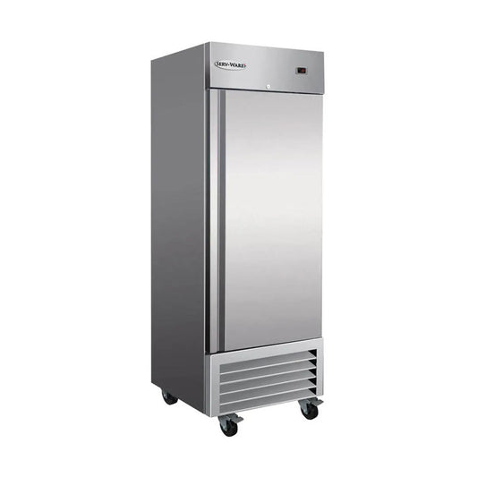 Serv-Ware RR1-HC 27" 1-Section Reach-In Refrigerator, Stainless Steel, 23 cu. ft.