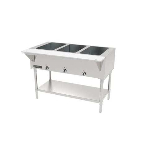 GSW 44" Three Well S/S Electric Open Wells Hot Food Table with Cutting Board ST-3WOE-120