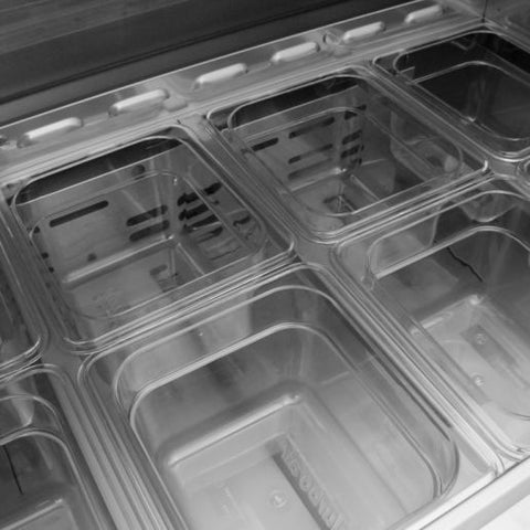 Turbo Air MST-36 Sandwich/Salad Prep Table with 2 Doors, 36-1/4"W, 10 Pans