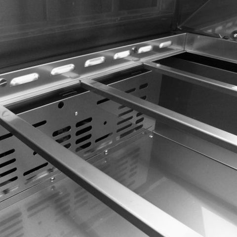 Turbo Air MST-36 Sandwich/Salad Prep Table with 2 Doors, 36-1/4"W, 10 Pans