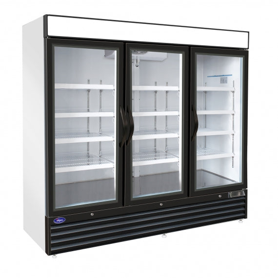 Valpro VP3F-72FDVHC 3 Glass Swing Door Freezer, 72. Cu.Ft.