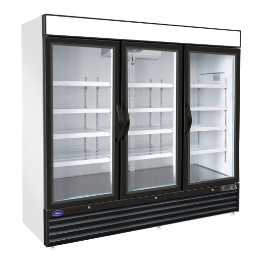 Valpro VP3R-72HC 3 Glass Door 72 cu. ft. Refrigerator