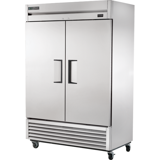 True T-49-HC 54" Two Section Reach In Refrigerator, (2) Left/Right Hinge Solid Doors, 115v