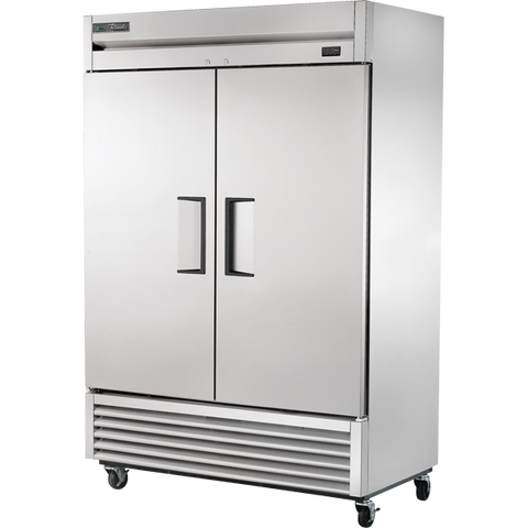 True T-49-HC 54" Two Section Reach In Refrigerator, (2) Left/Right Hinge Solid Doors, 115v