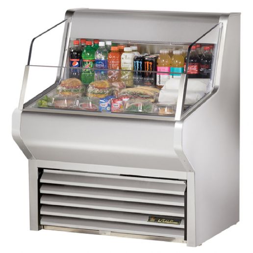 True THAC-36-S-HC-LD 36" Stainless Steel Refrigerated Horizontal Air Curtain