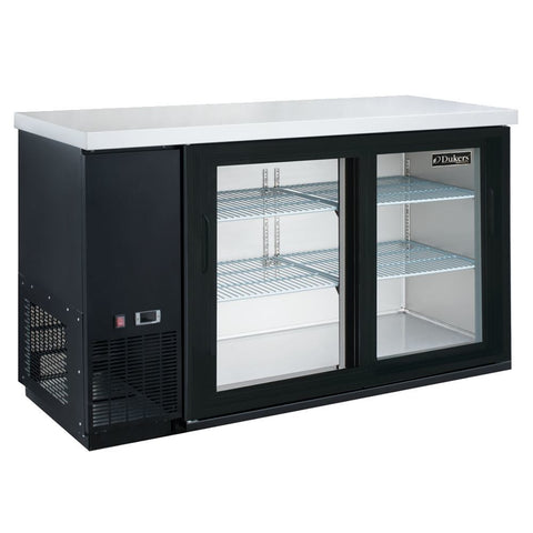 Dukers DBB60-H2 60" Two Swing Door Bar and Beverage Cooler - 15.2 Cu. Ft.