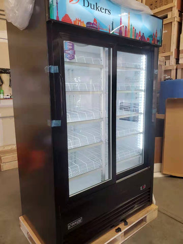 Dukers DSM-40SR Commercial Glass SLIDING Door Merchandiser Refrigerator(Black)