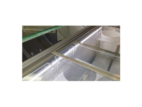 Excellence Industries HBD-6HC 43 1/2" Stand Alone Ice Cream Dipping Cabinet w/ 10 Tub Capacity - White, 115v