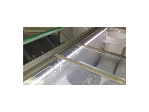 Excellence Industries HBD-10HC 59 1/2" Stand Alone Ice Cream Dipping Cabinet w/ 18 Tub Capacity - White, 115v