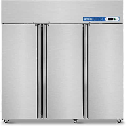 Aceland AF-72B 3 door NON-ETL 72" Stainless Steel Reach in Upright Freezer 54 Cu. Ft.