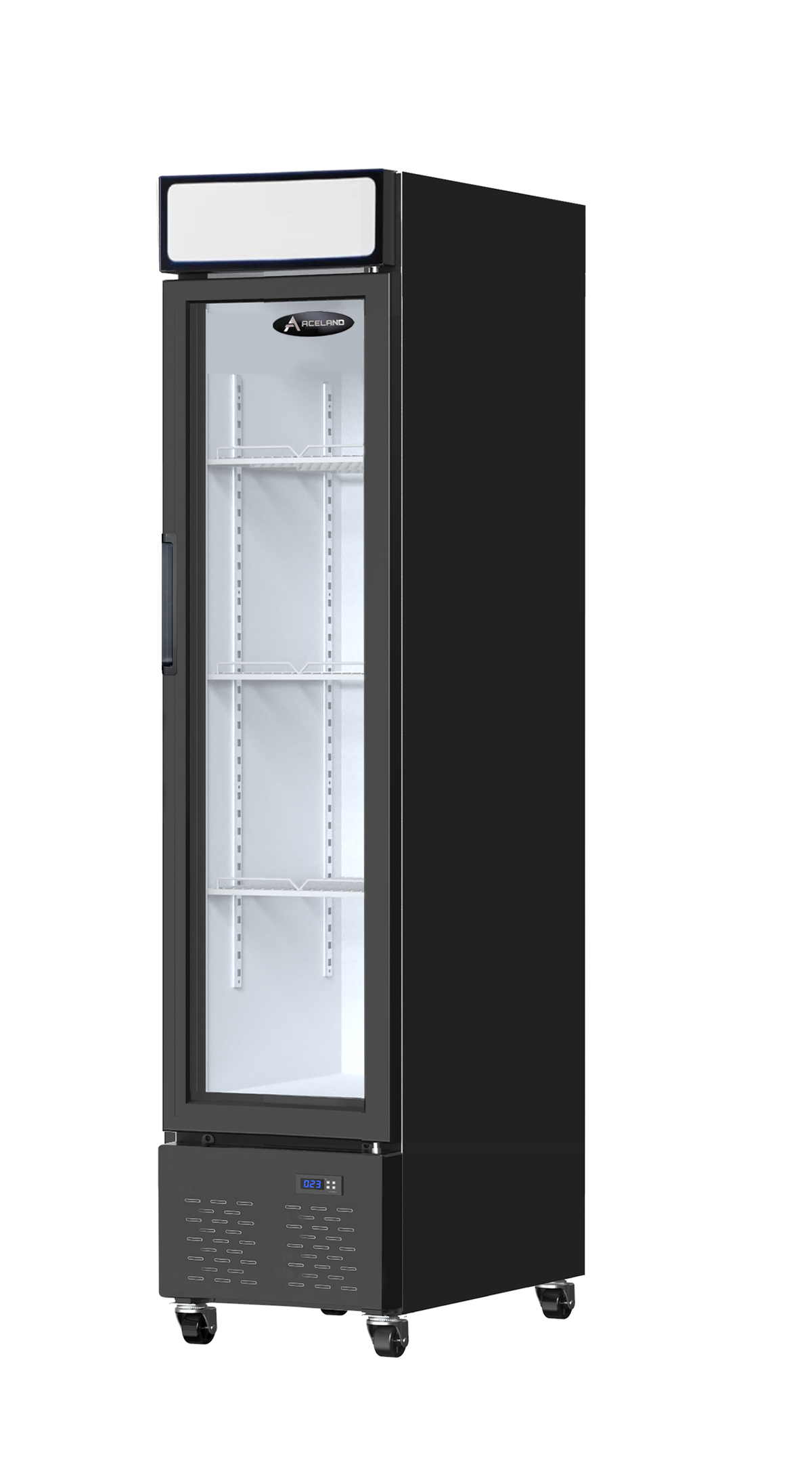 APR-263 15.4" Single Door Merchandiser Refrigerator 7cu.ft