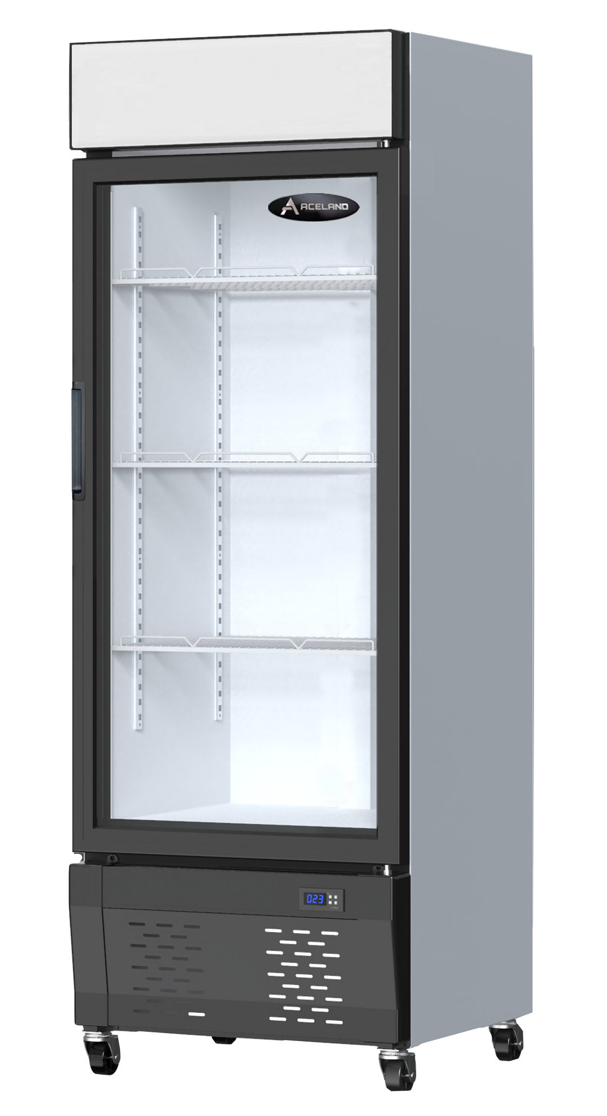 APR-303 22.8" Single Door Merchandiser Refrigerator 10 cu.ft