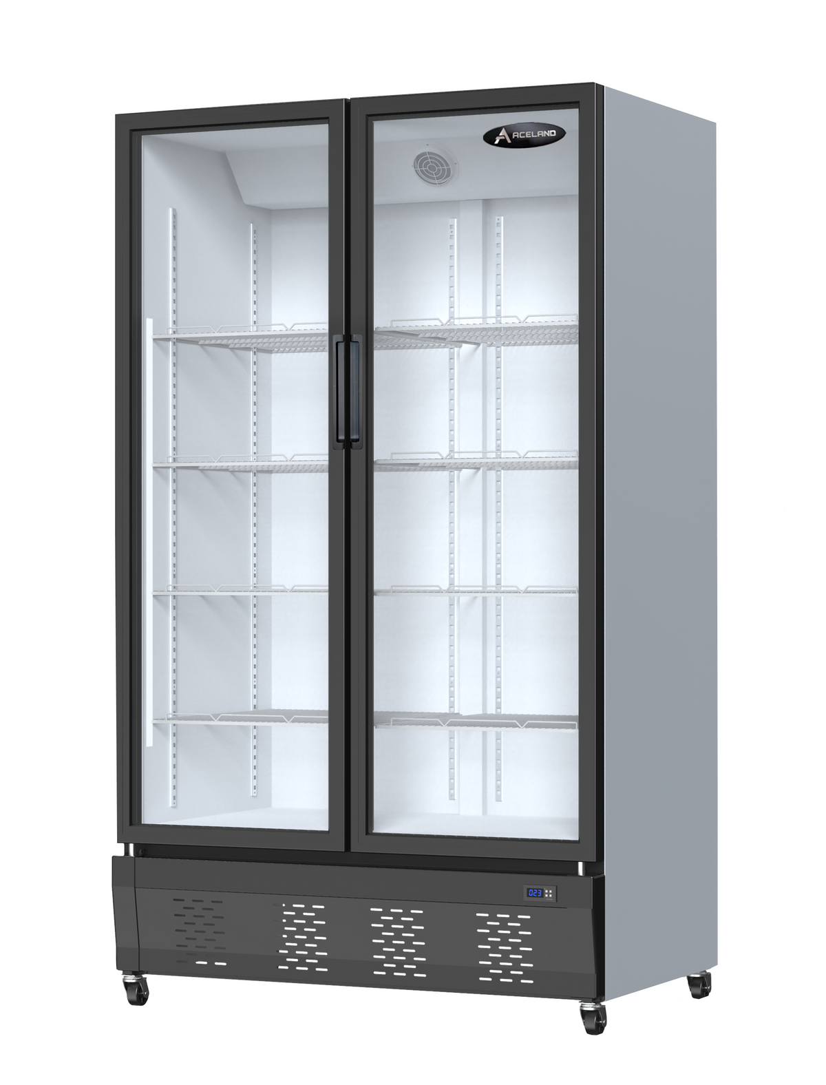 Aceland APR-076 48" Double Swing Door Merchandiser Refrigerator 34 cu.ft