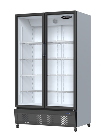 Aceland APR-076 48" Double Swing Door Merchandiser Refrigerator 34 cu.ft