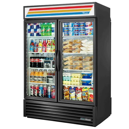 True GDM-49RL-HC~TSL01 54" Rear-Load Two Section Glass Swing Door Refrigerated M